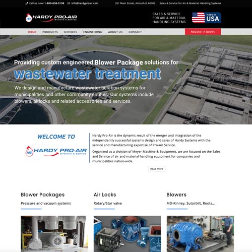 How do you like our new website? We do custom fabrication and consulting to best determine your needs.