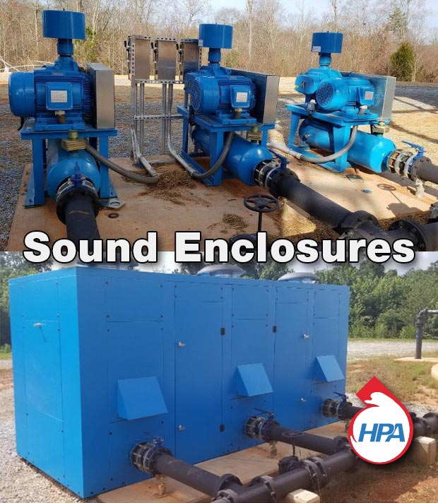 Sound enclosures can lessen the noise level associated with the operation of your equipment.